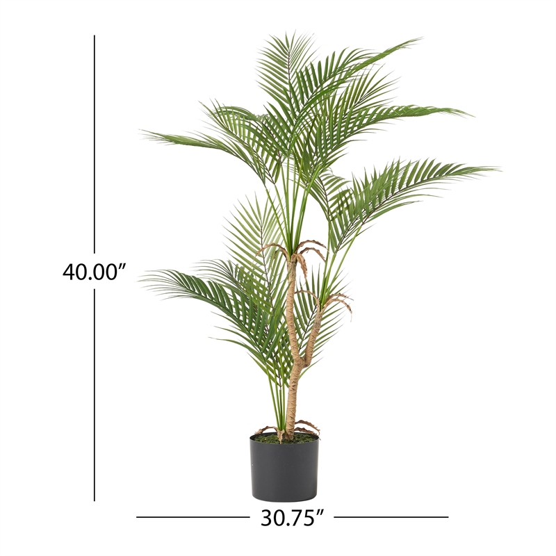 Benjara Zylo Decorative Faux Palm Tree- 40