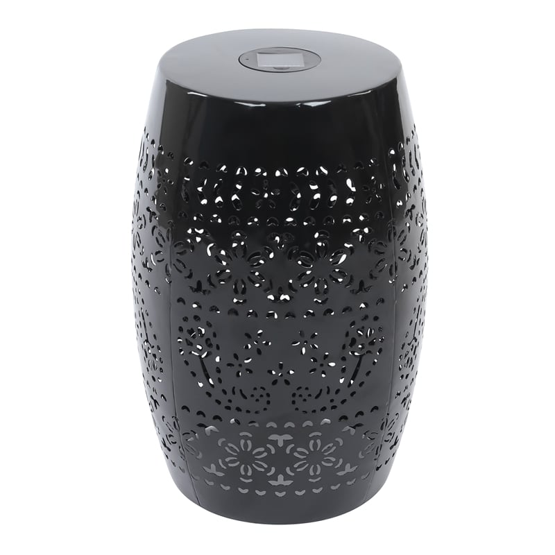 Benjara Sola Side Table- Solar Powered Light- 18