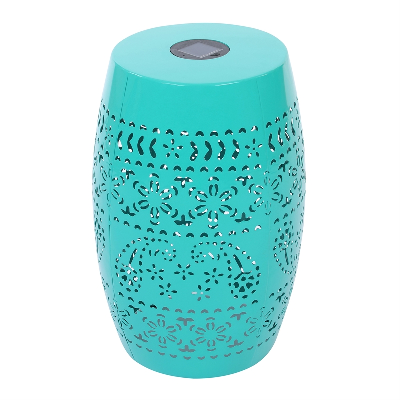 Benjara Sola Side Table- Solar Powered Light- 18