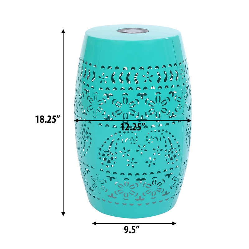 Benjara Sola Side Table- Solar Powered Light- 18