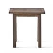 Benjara Bang Outdoor Accent Table- 19 Inch- Gray Acacia Wood Slatted Top