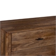 Benjara Tao 6 Drawers Dresser- Mango Wood- Walnut Finish- 60