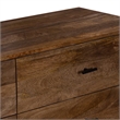 Benjara Tao 6 Drawers Dresser- Mango Wood- Walnut Finish- 60