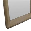 Benjara Cisy Floor Mirror- 75 Inch- Light Oak Brown Wood Rectangular Frame