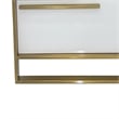 Benjara Boko Nightstand- 2 Drawers w Modern Gold Metal Handles- 20