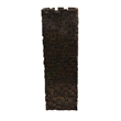 Benjara Accent Vase- Dark Bronze Resin- Prominent Geometric Texture- 20 Inch
