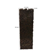 Benjara Accent Vase- Dark Bronze Resin- Prominent Geometric Texture- 20 Inch