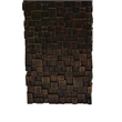 Benjara Accent Vase- Dark Bronze Resin- Prominent Geometric Texture- 20 Inch
