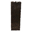Benjara Accent Vase- Dark Bronze Resin- Prominent Geometric Texture- 20 Inch