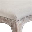 Benjara Cen Dining Side Chair Set of 2- Beige Tufted Back- Gray Wood Legs