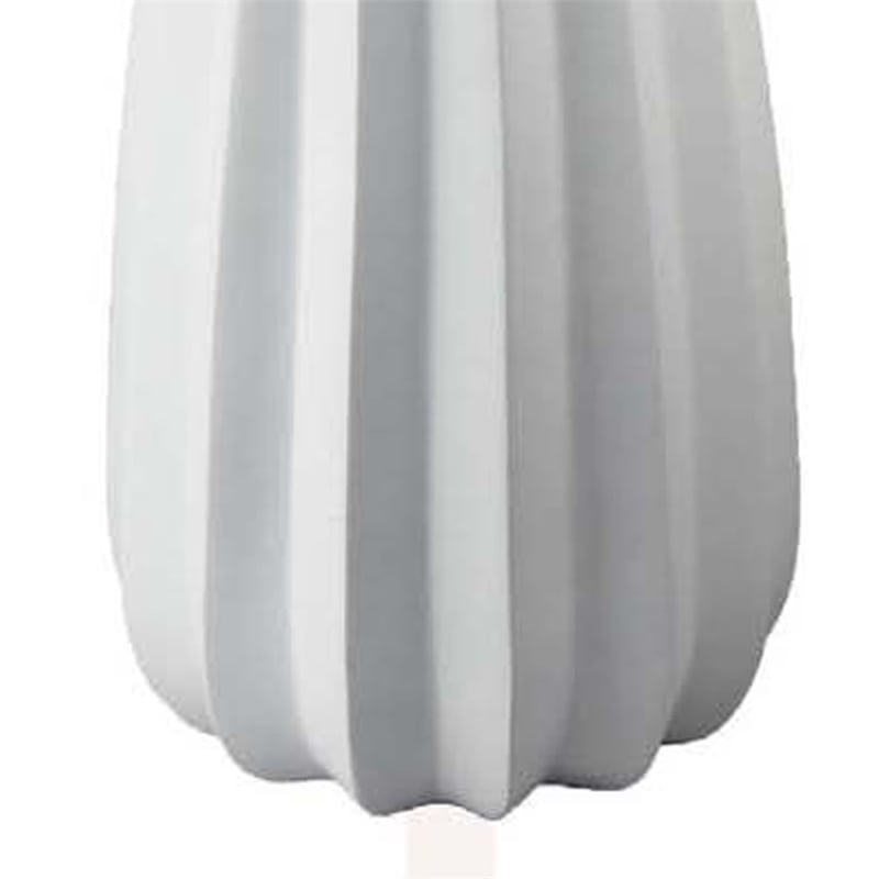 Benjara Samo Decorative Vase- Textured Body w Bulb Top- 37