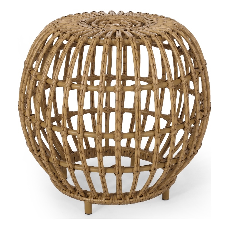 Benjara Outdoor Side Table- Open Design- 20