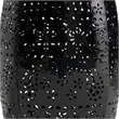 Benjara Glena Outdoor End Table- Intricate Lace Cut Design- 12