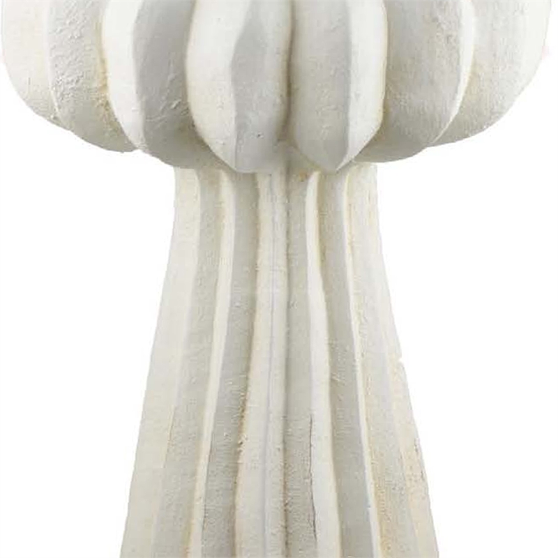 Benjara Samo Decorative Vase- Textured Body- Bulb Accent- 18