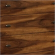 Benjara Wooden Chest with 5 Drawers- Dark Walnut Brown