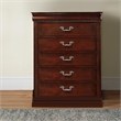 Benjara Traditional Style Wooden Bedroom Chest- Cherry Brown