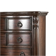Benjara Transitional Wood Chest With Antique Drawer Pulls- Brown