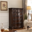 Benjara Transitional Wood Chest With Antique Drawer Pulls- Brown