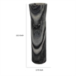 Benjara Danny Tall Accent Vase- Natural Stone Pattern Gray Marble 14 Inch