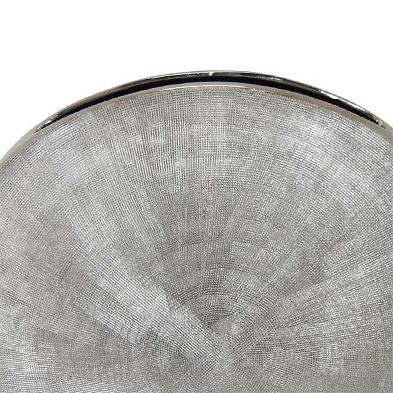 Benjara Harvey Accent Vase- Metallic Texture- Flat Round Gray Ceramic 15 Inch