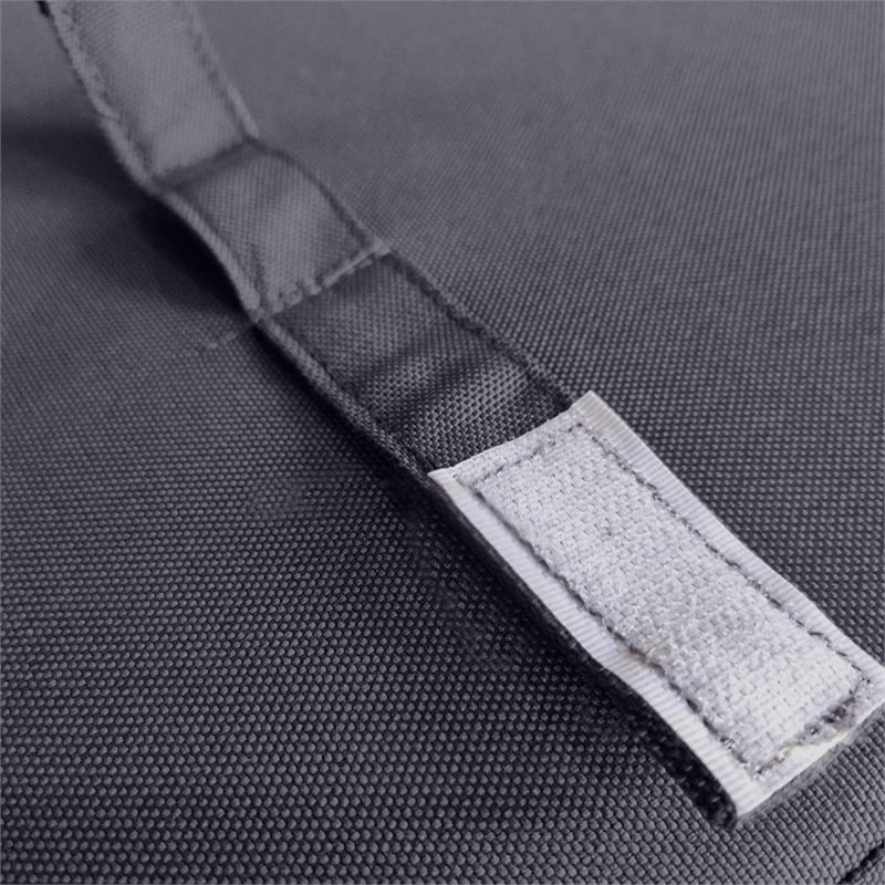 Benjara Brody Outdoor Cushion for Chaise Lounger- Dark Gray- Foam- 76 Inch
