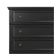 Benjara Transitional Style Five Drawer Wooden Chest with Round Bun Legs- White