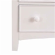 Benjara Wooden Chest With 5 Drawer Storage- White