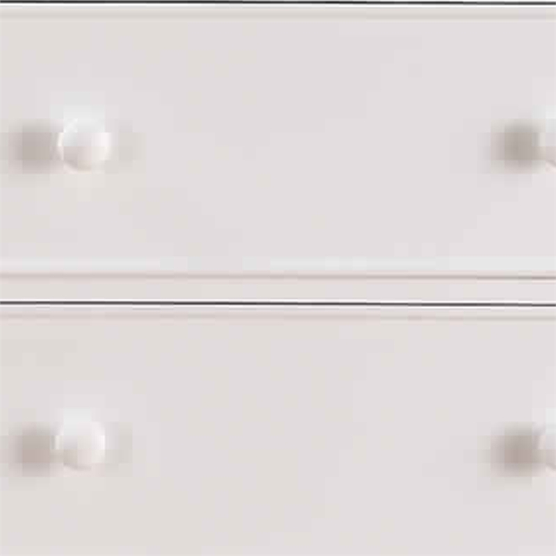 Benjara Wooden Chest With 5 Drawer Storage- White