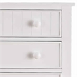 Benjara Wooden Chest With 5 Drawer Storage- White
