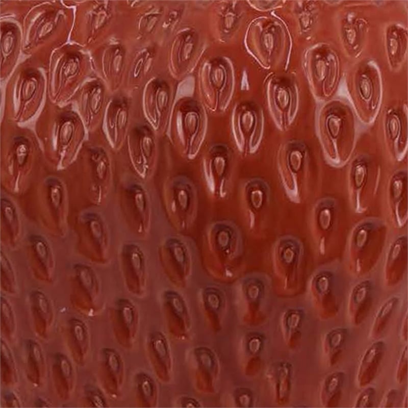 Benjara Kema Decorative Flower Vase- Strawberry Accent- 15