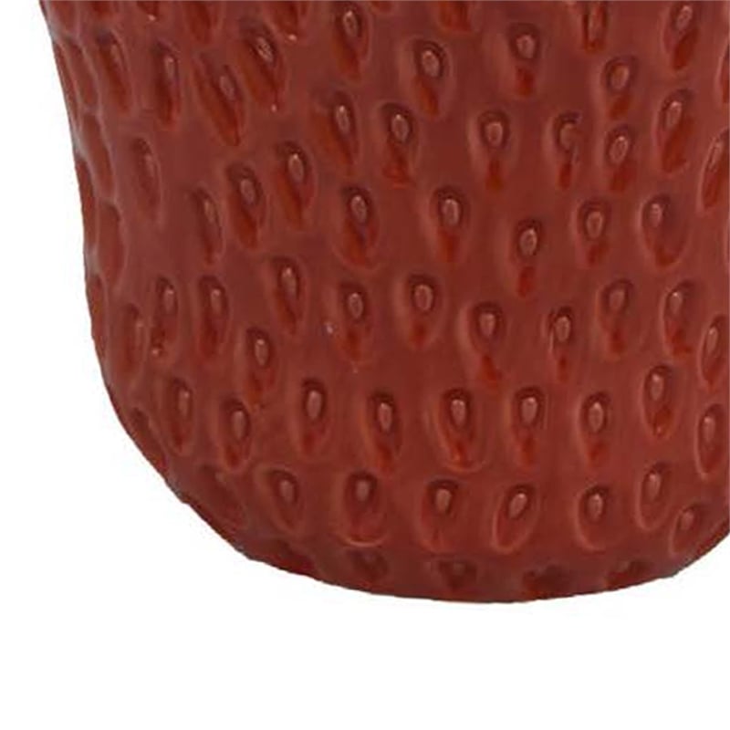 Benjara Kema Decorative Flower Vase- Strawberry Accent- 15