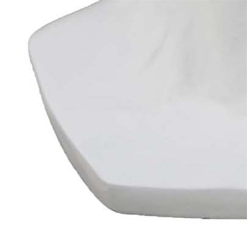 Benjara Kylz Decor Head Garden Planter- 23 Inch- Wide Open Top- White Resin