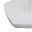 Benjara Kylz Decor Head Garden Planter- 23 Inch- Wide Open Top- White Resin