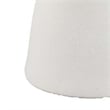 Benjara Decorative Bowl Planter- 2 Round Handles- Modern White Ceramic 14 Inch