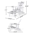 Benjara Libo Outdoor Reclining Adirondack Chair with Slanted Back- White Wood
