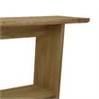 Benjara Console Table- Long Rectangular Top- 1 Shelf- 71