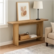 Benjara Console Table- Long Rectangular Top- 1 Shelf- 71