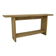 Benjara Console Table- Long Rectangular Top- 1 Shelf- 71