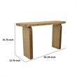 Benjara Console Table- Rounded Edge Top with Arch Legs- 55