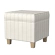 Benjara Pyp Square Storage Ottoman- 18