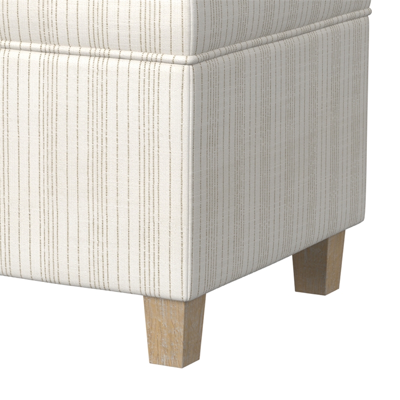 Benjara Pyp Square Storage Ottoman- 18