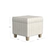 Benjara Pyp Square Storage Ottoman- 18