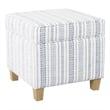 Benjara Pyp Square Storage Ottoman- 18