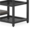 Benjara TV Media Entertainment Stand- Mesh Shelves- 79