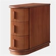 Benjara Lixy Side End Table- Narrow 24