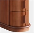 Benjara Lixy Side End Table- Narrow 24