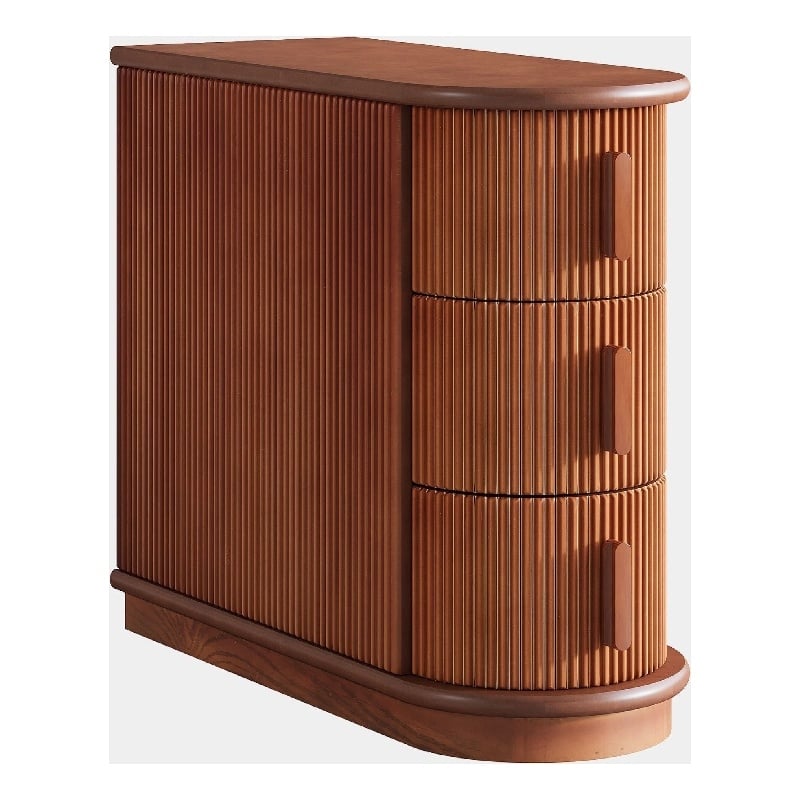 Benjara Lixy Side End Table- Narrow 24