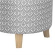 Benjara Loni Round Storage Ottoman- 19