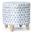 Benjara Loni Round Storage Ottoman- 19