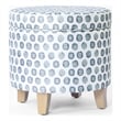 Benjara Loni Round Storage Ottoman- 19